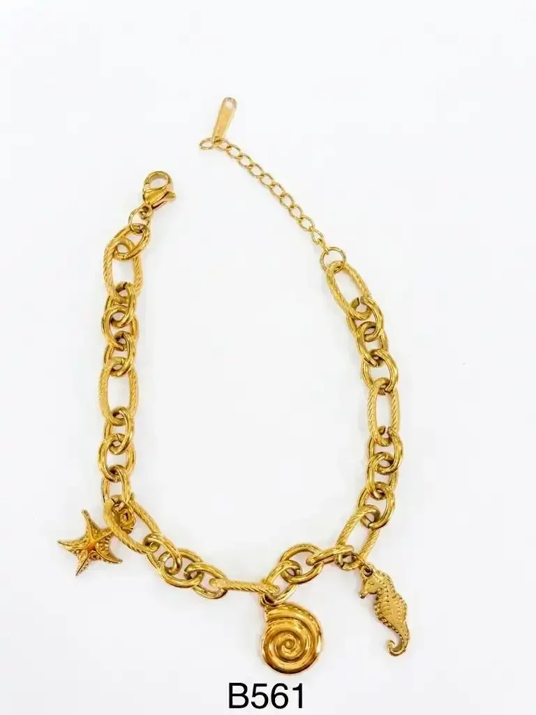 STAINLESS STEEL BRAZALETE B561 GOLD