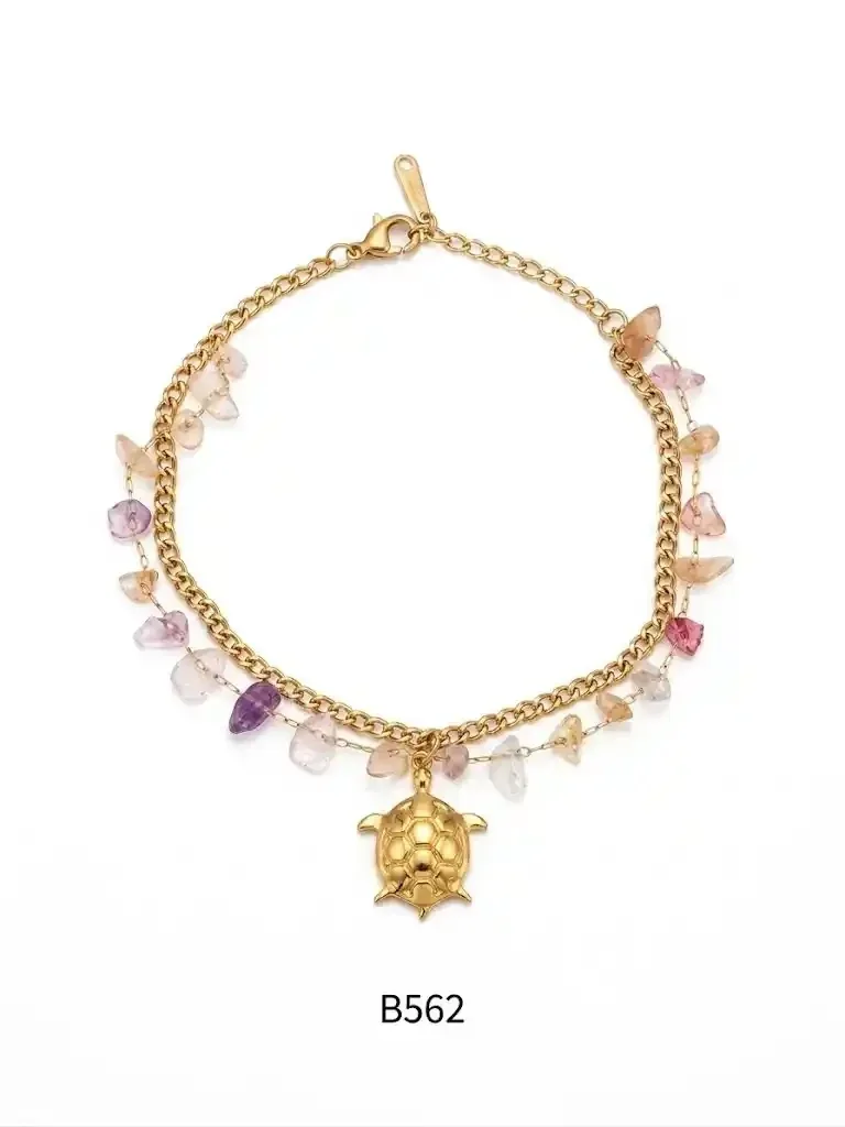 STAINLESS STEEL BRAZALETE GOLD SS562G