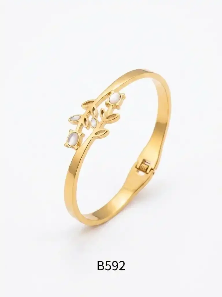 STAINLESS STEEL BRAZALETE GOLD B592G
