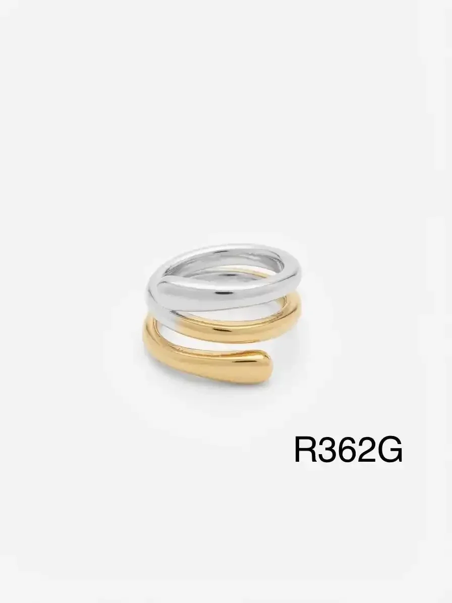 RING STAINLESS STEEL GOLD R362G