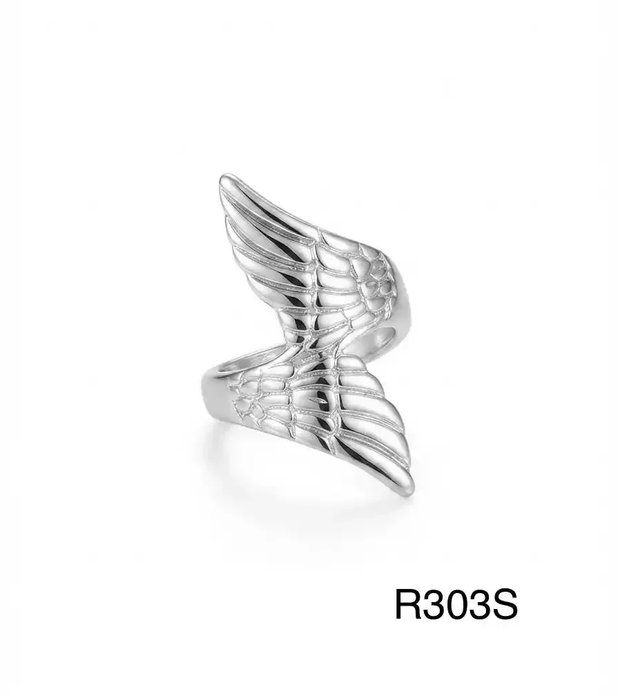 RING STAINLESS STEEL SILVER R303S