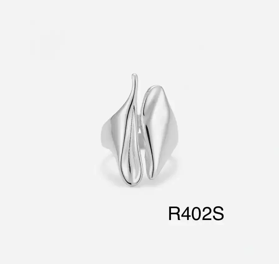 RING STAINLESS STEEL SILVER R402S