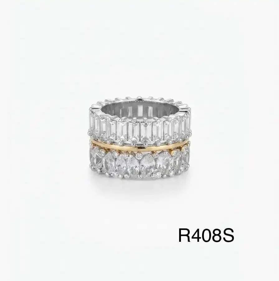 RING STAINLESS STEEL SILVER R408S