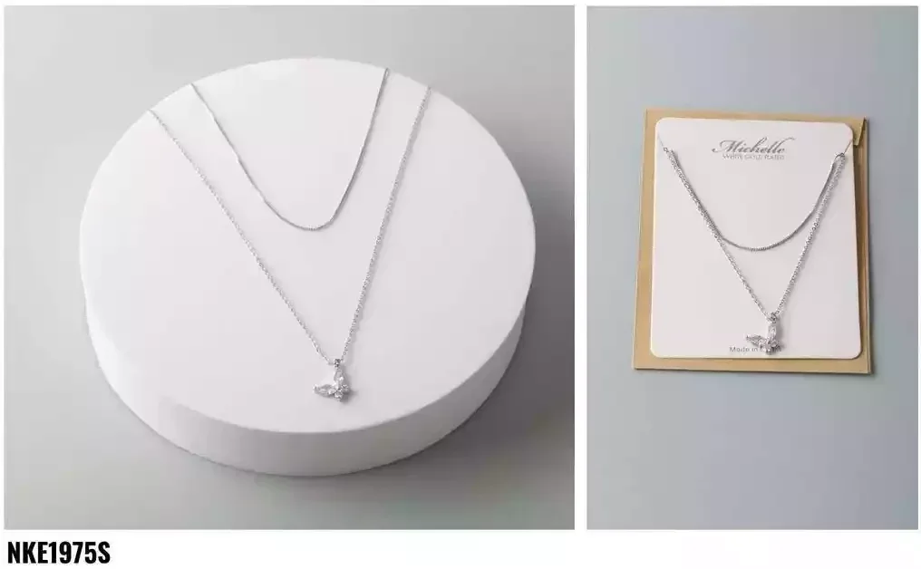 NECKLACE STAINLESS STEEL SILVER 1975