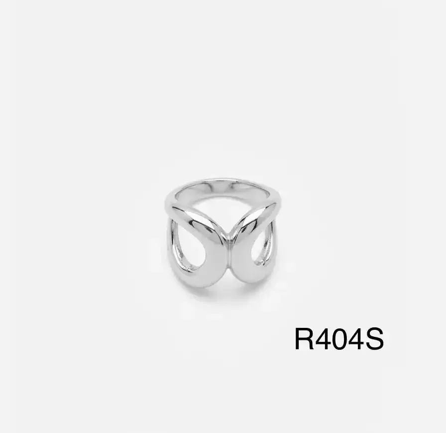 RING STAINLESS STEEL SILVER R404S