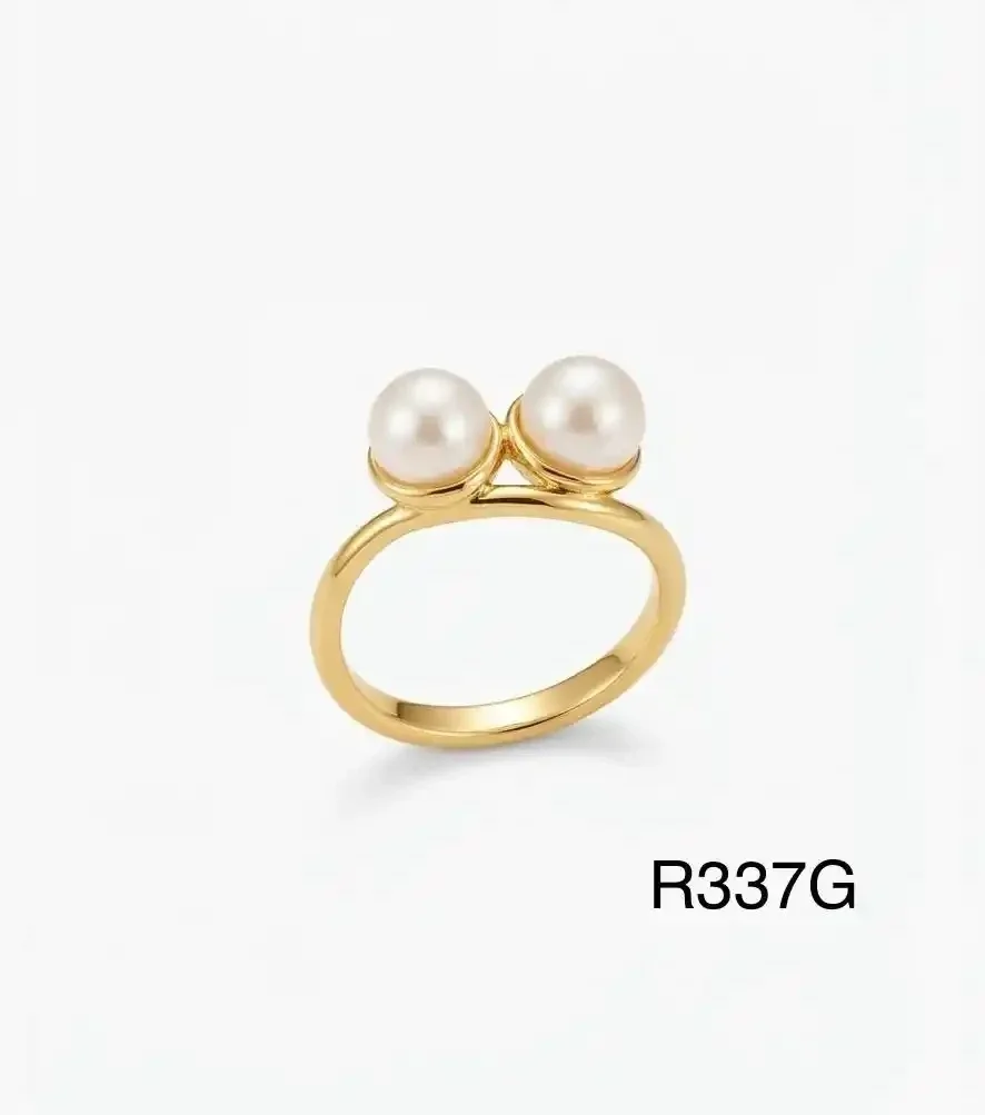 RING STAINLESS STEEL GOLD R337G