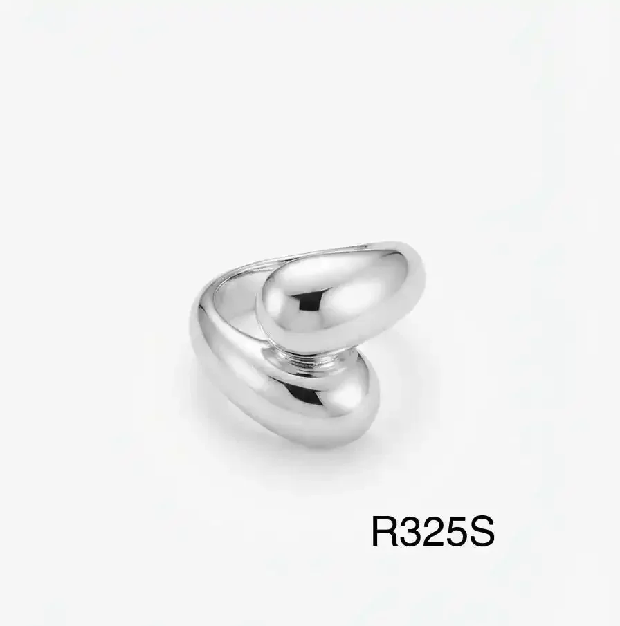 RING STAINLESS STEEL SILVER R325S