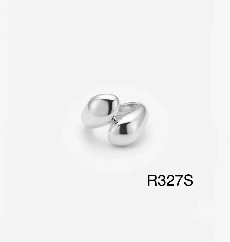 RING STAINLESS STEEL SILVER R327S