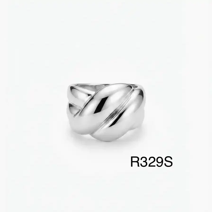 RING STAINLESS STEEL SILVER R329S