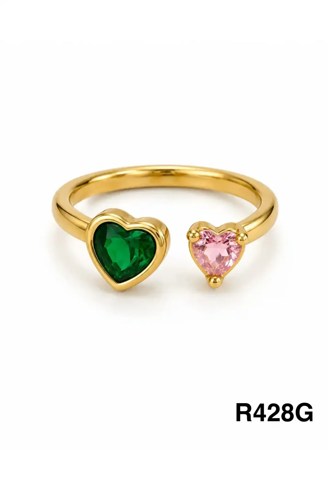 RING STAINLESS STEEL GOLD R428G