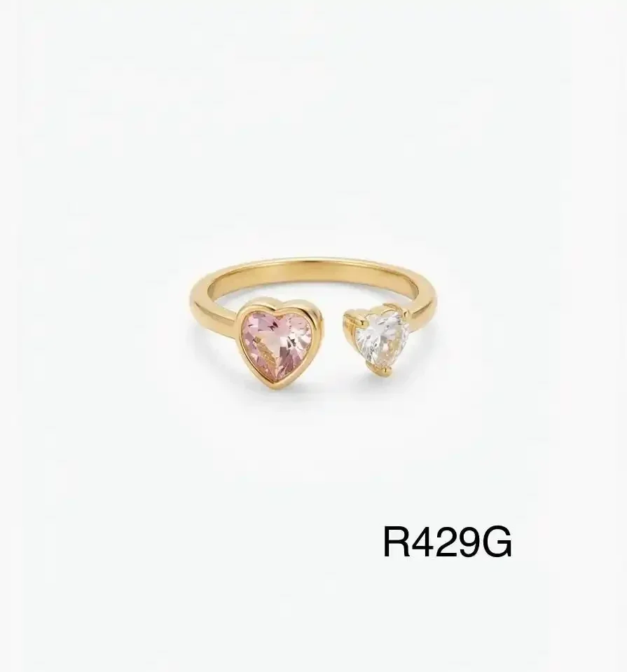 RING STAINLESS STEEL GOLD R429G