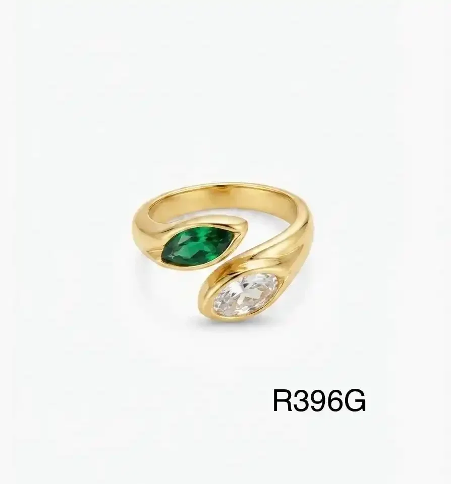 RING STAINLESS STEEL GOLD R396G