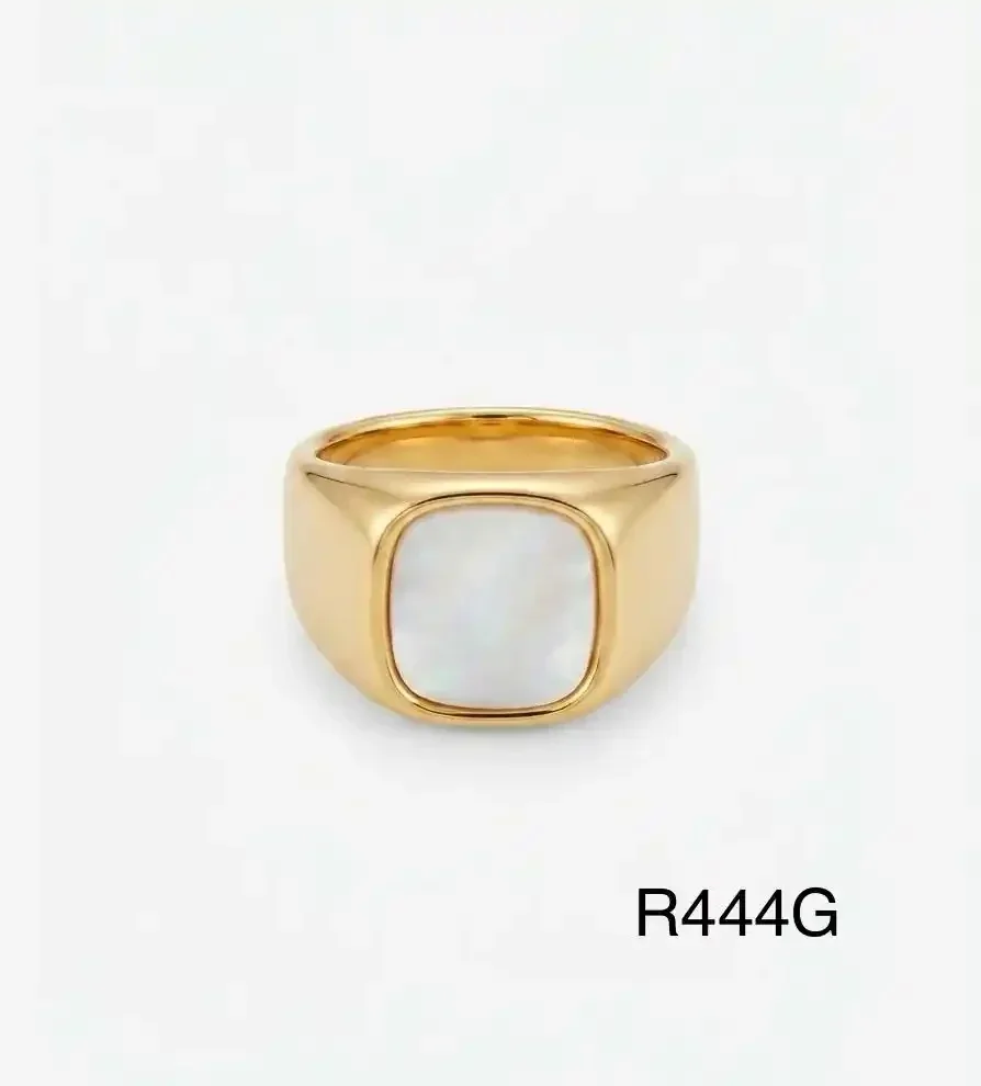 RING STAINLESS STEEL GOLD R444G