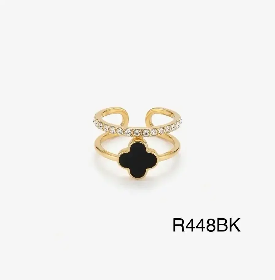 RING STAINLESS STEEL BLACK R448BK