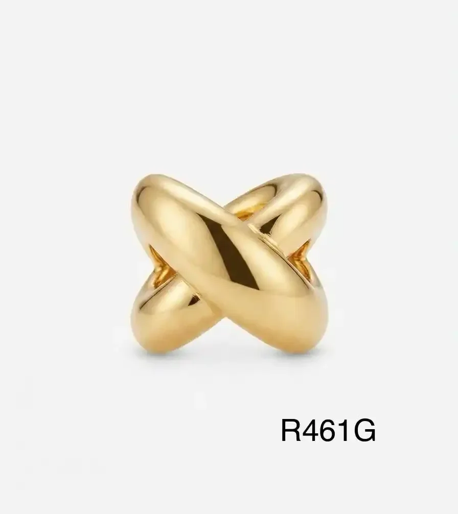 RING STAINLESS STEEL GOLD R461G