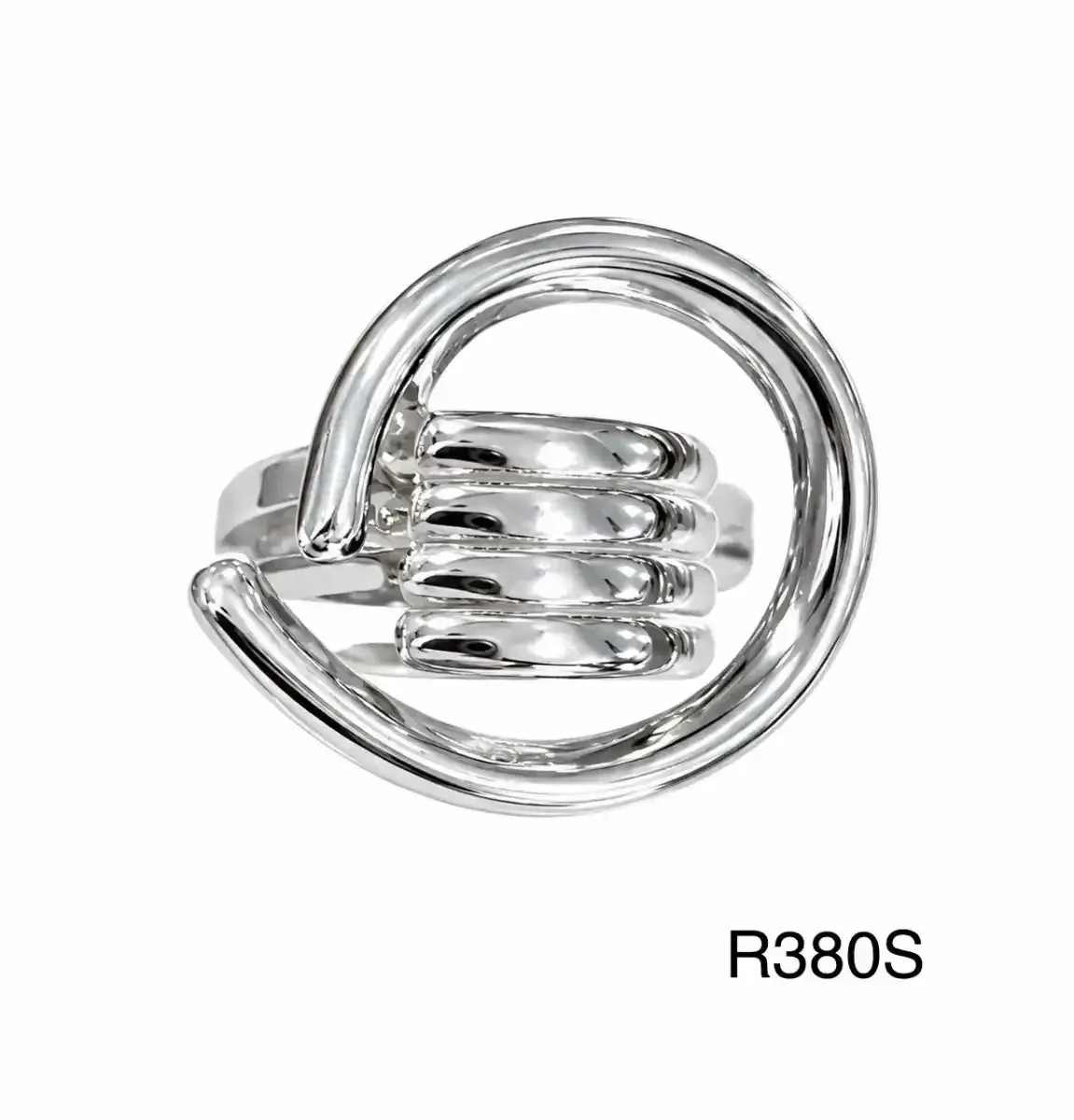 RING STAINLESS STEEL SILVER R380S