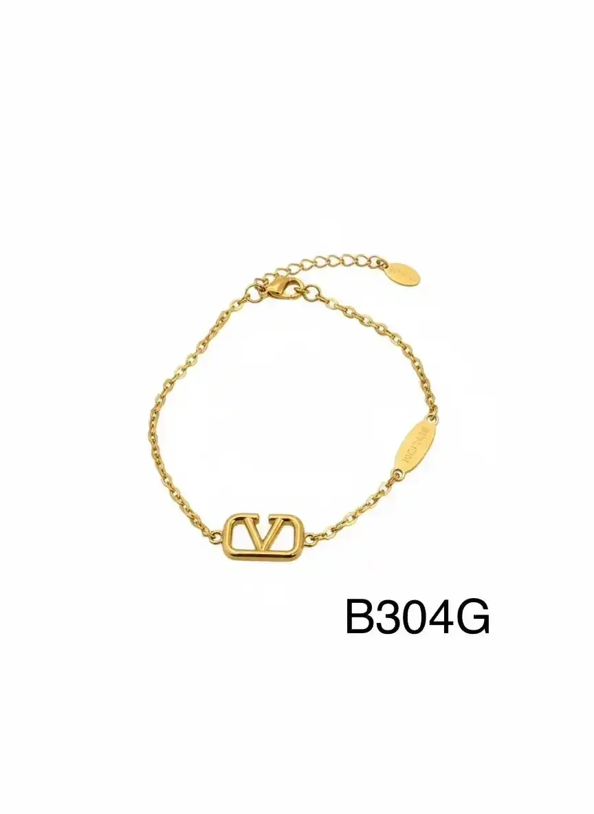 STAINLESS STEEL BRAZALETE GOLD B304G