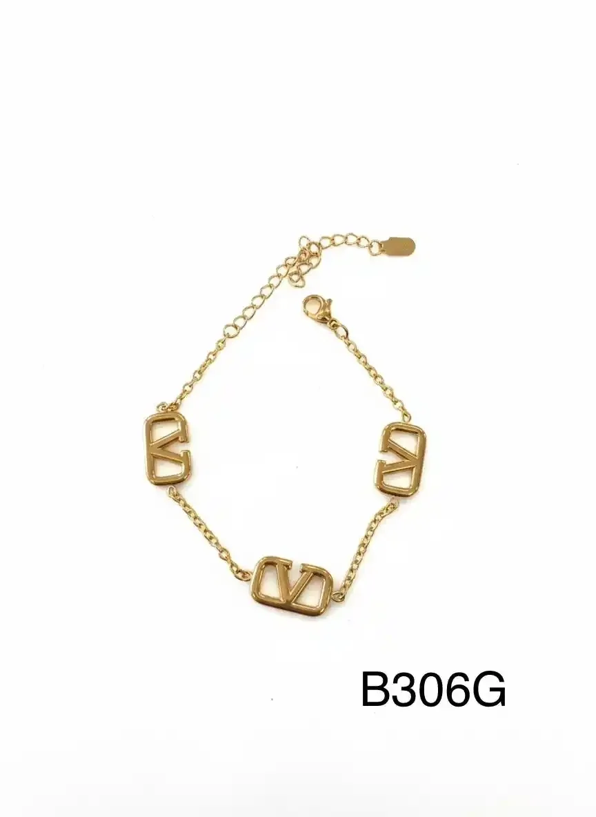 STAINLESS STEEL BRAZALETE GOLD B306G