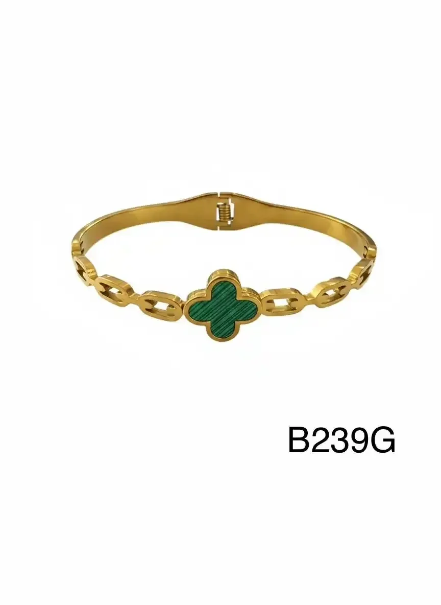 STAINLESS STEEL BRAZALETE GOLD B239G