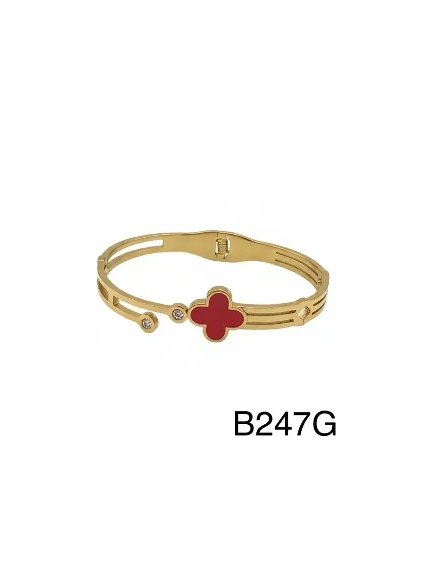 STAINLESS STEEL BRAZALETE GOLD B247G