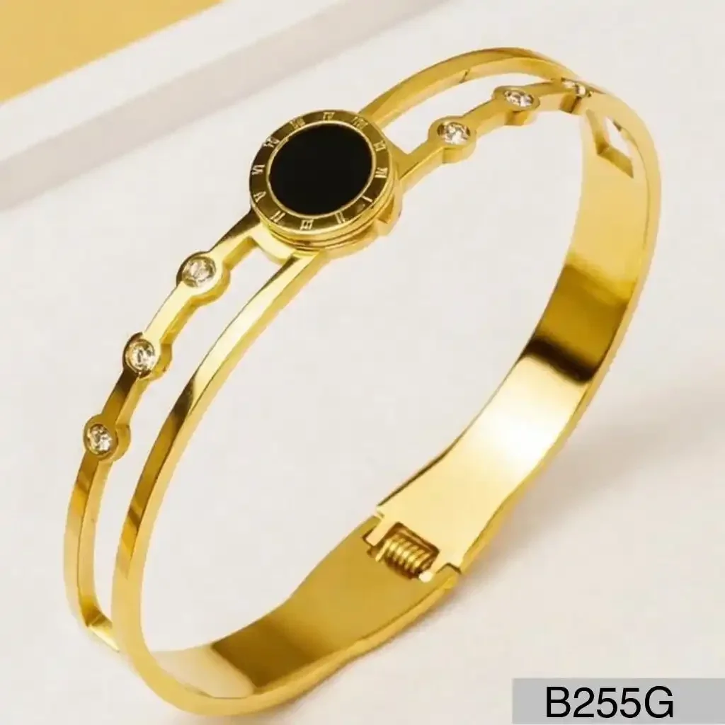 STAINLESS STEEL BRAZALETE GOLD B255G