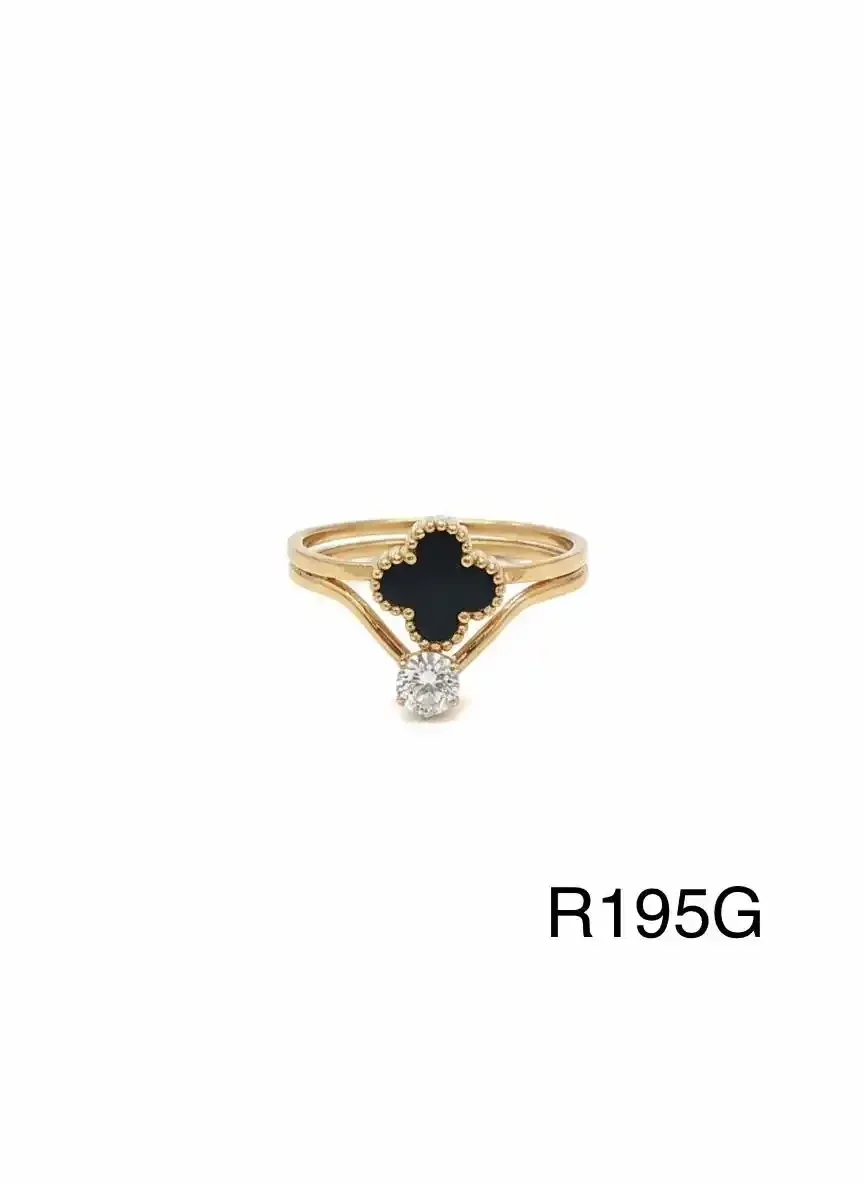 RING STAINLESS STEEL GOLD R195G