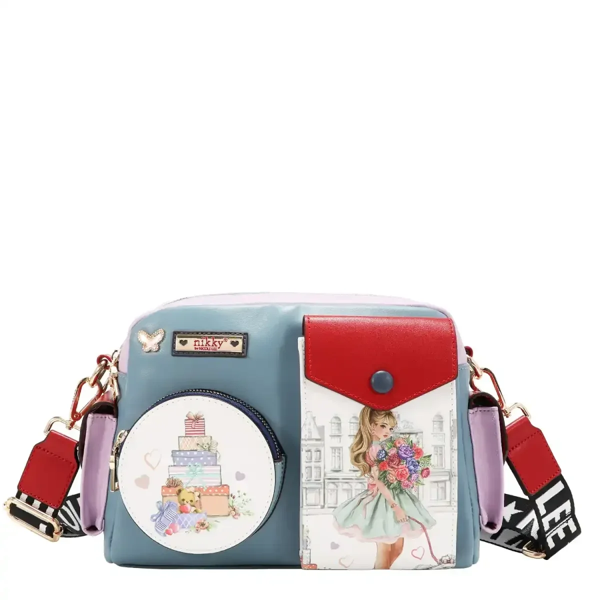 CARTERA NIKKY MULTI POCKET MESSENGER BAG NK13001 GLAMOROUS WALK