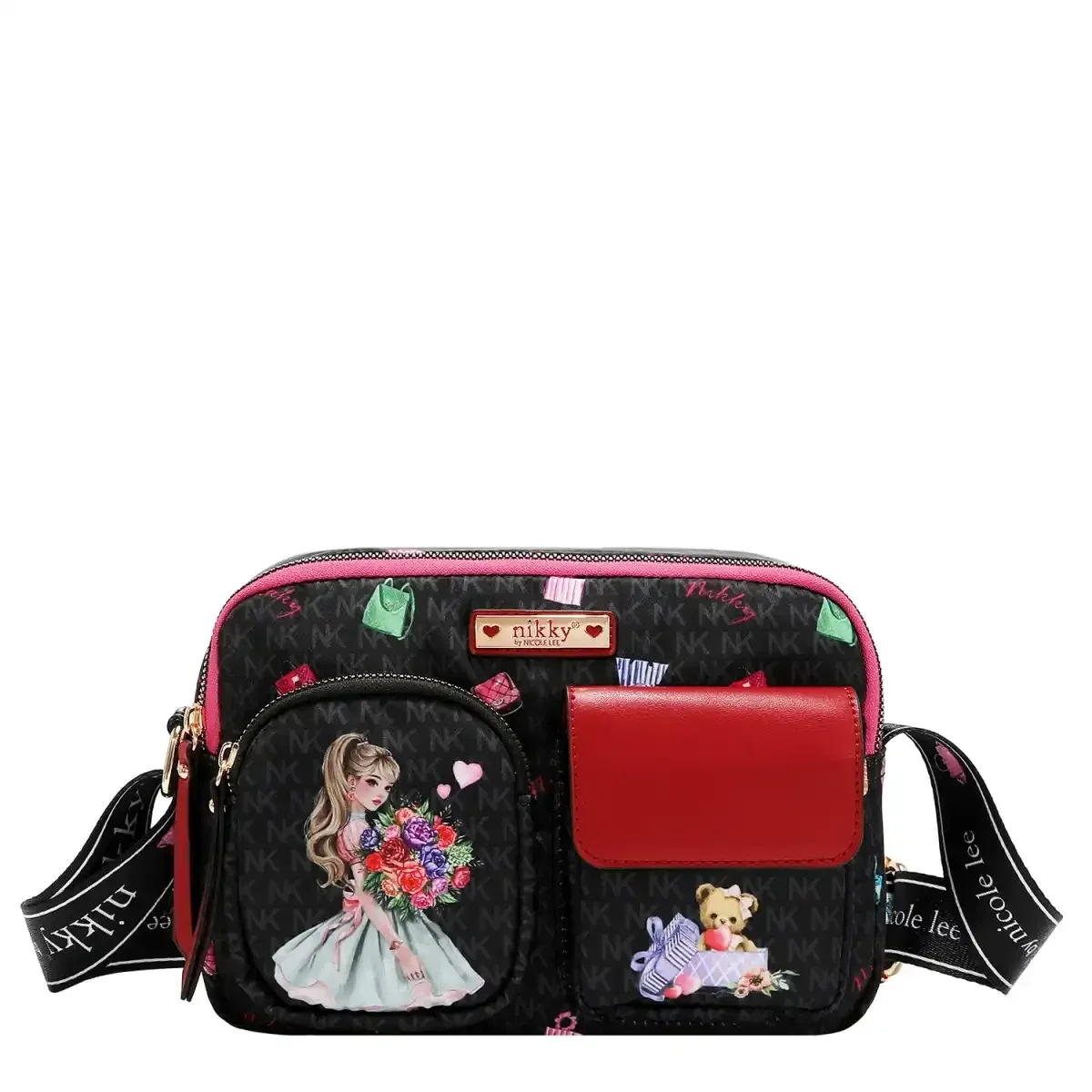 CARTERA NIKKY CROSSBODY NK13232 GLAMOROUS WALK BLACK