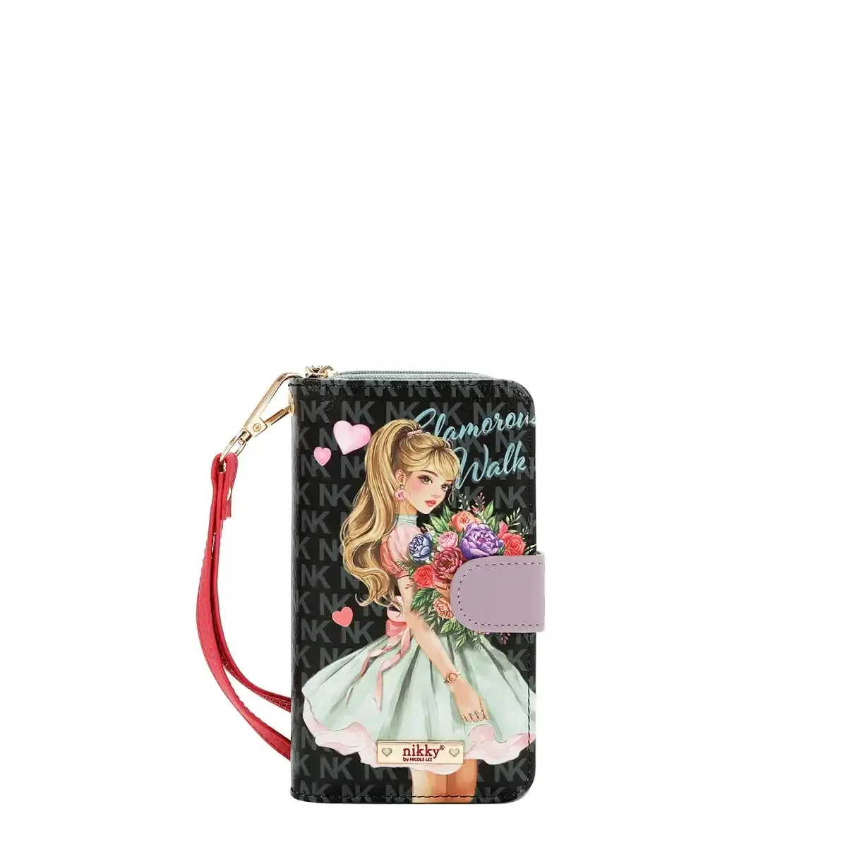 NIKKY PHONE CASE WALLET NK20303P GLAMOROUS WALK BLACK