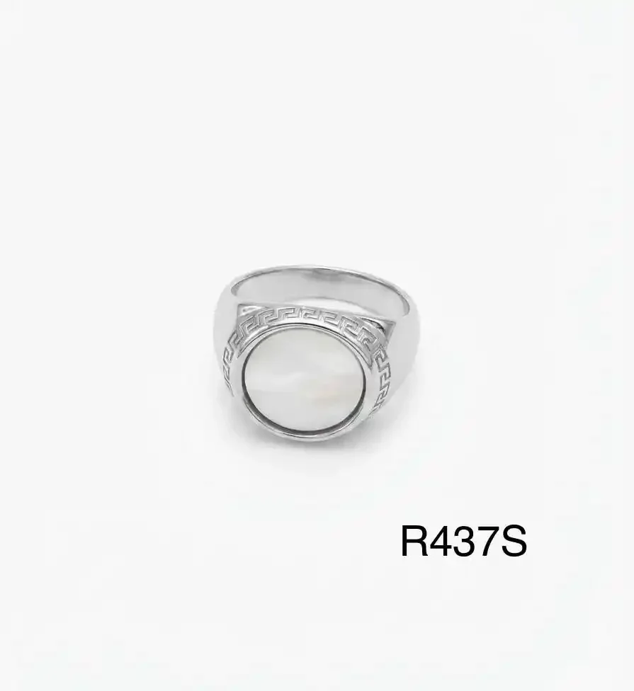 RING STAINLESS STEEL SILVER R437S