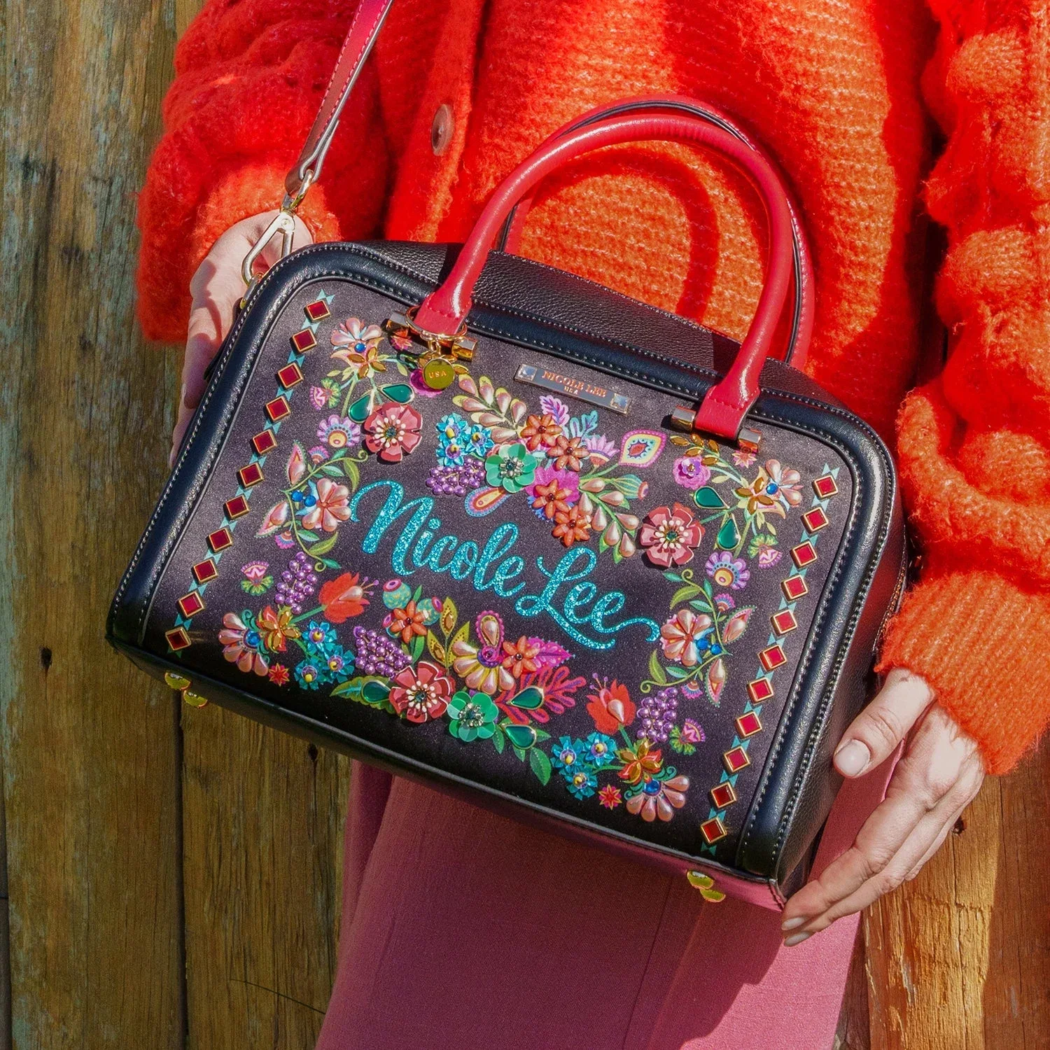 CARTERA NICOLE LEE BOSTON BAG KD17703  KEEP DREAMING