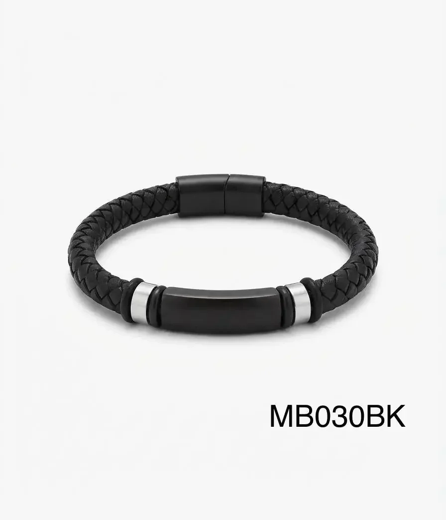 STAINLESS STEEL BRAZALETE MEN MB030 BLACK