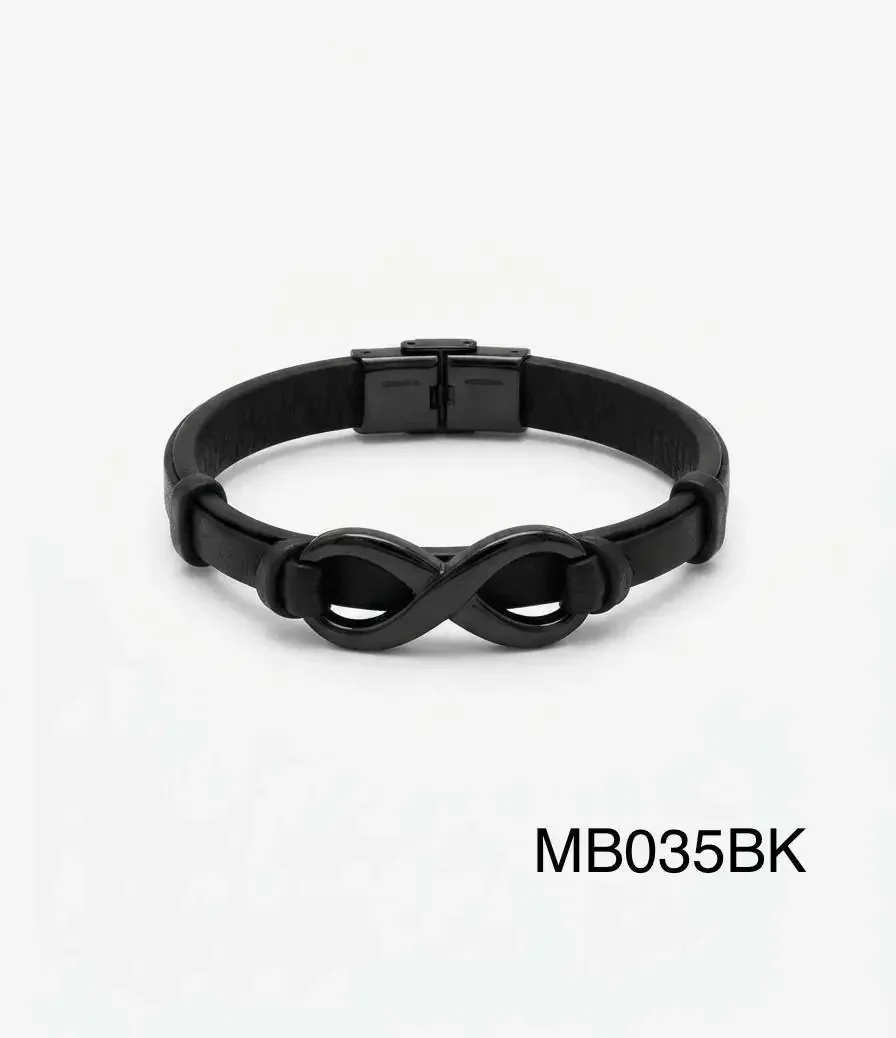 STAINLESS STEEL BRAZALETE MEN MB035 BLACK