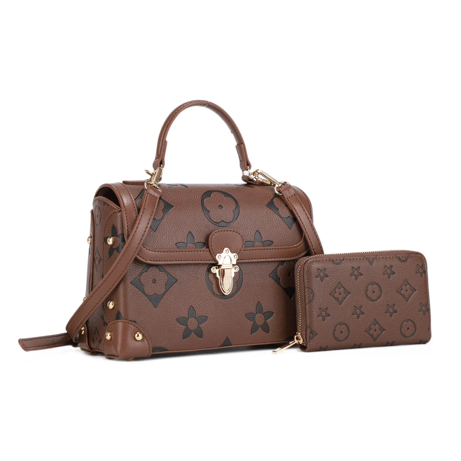 CARTERA FASHION SET 2PCS 5721 COFFEE