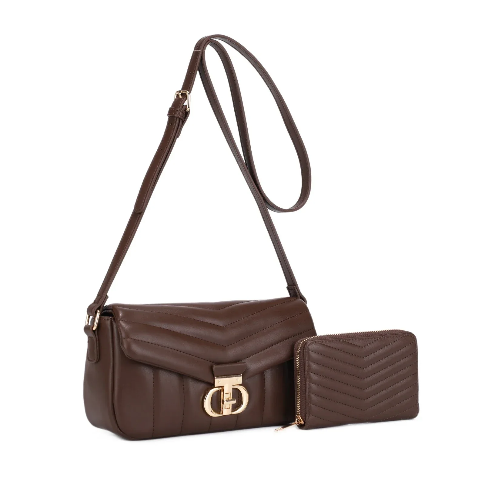 CARTERA FASHION SET 2PCS 20709A COFFEE