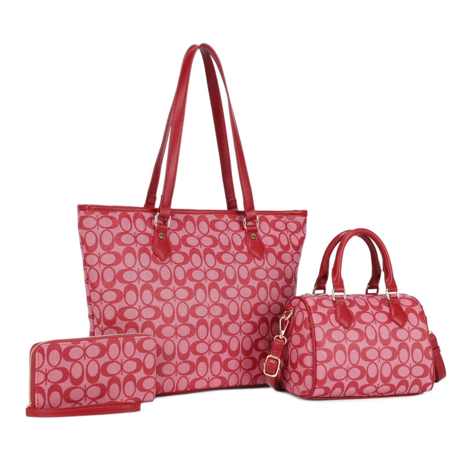 CARTERA FASHION SET 3PCS 31959 BURGUNDY