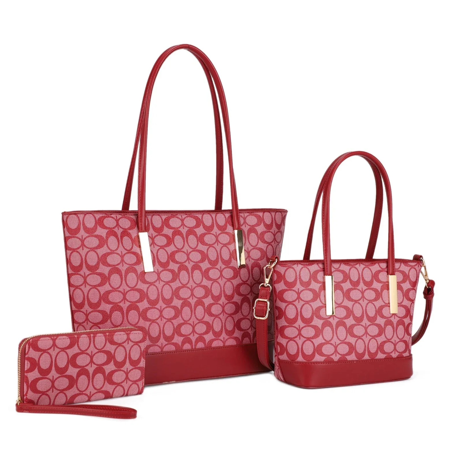 CARTERA FASHION SET 3PCS 31960 BURGUNDY