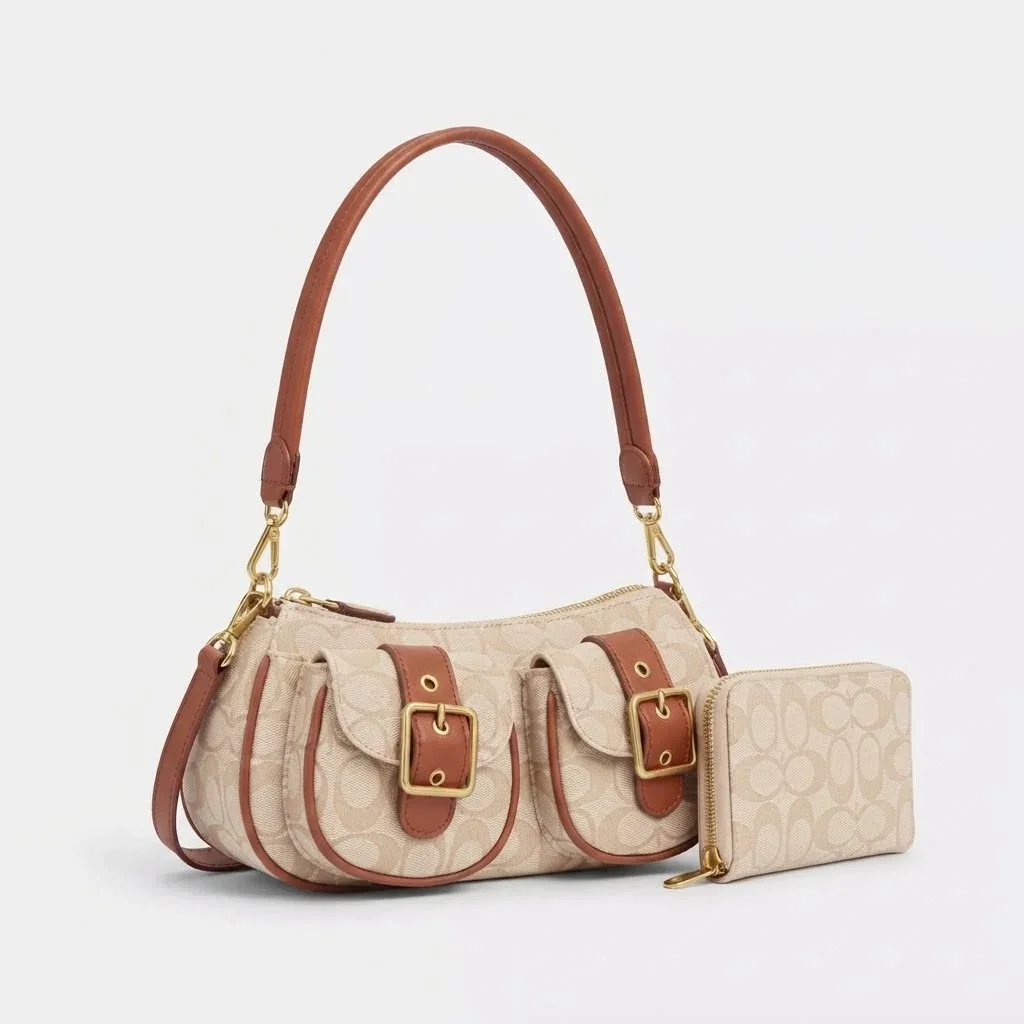 CARTERA FASHION SET 2PCS 5702 TAUPE / BROWN