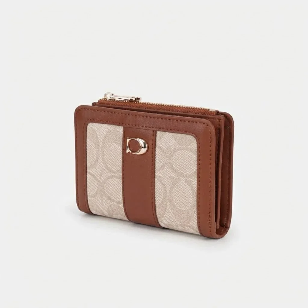WALLET FASHION TW0231 TAUPE / RED BROWN