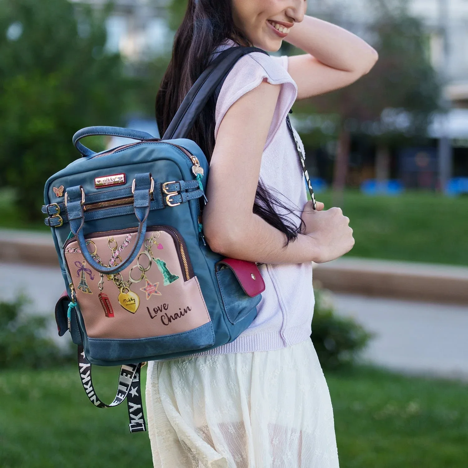 BACKPACK NIKKY NK13223 LOVE CHAIN