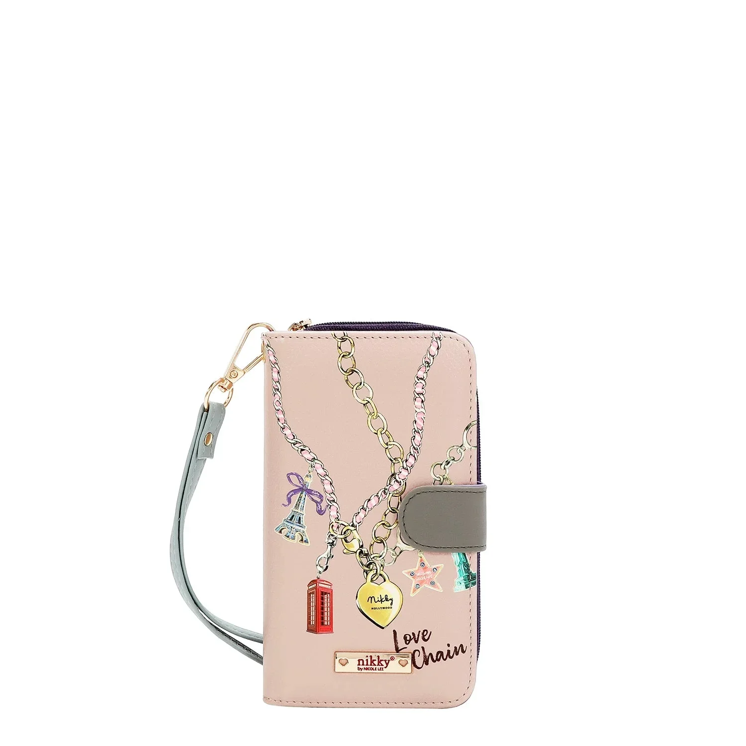 NIKKY PHONE CASE WALLET NK20303P LOVE CHAIN