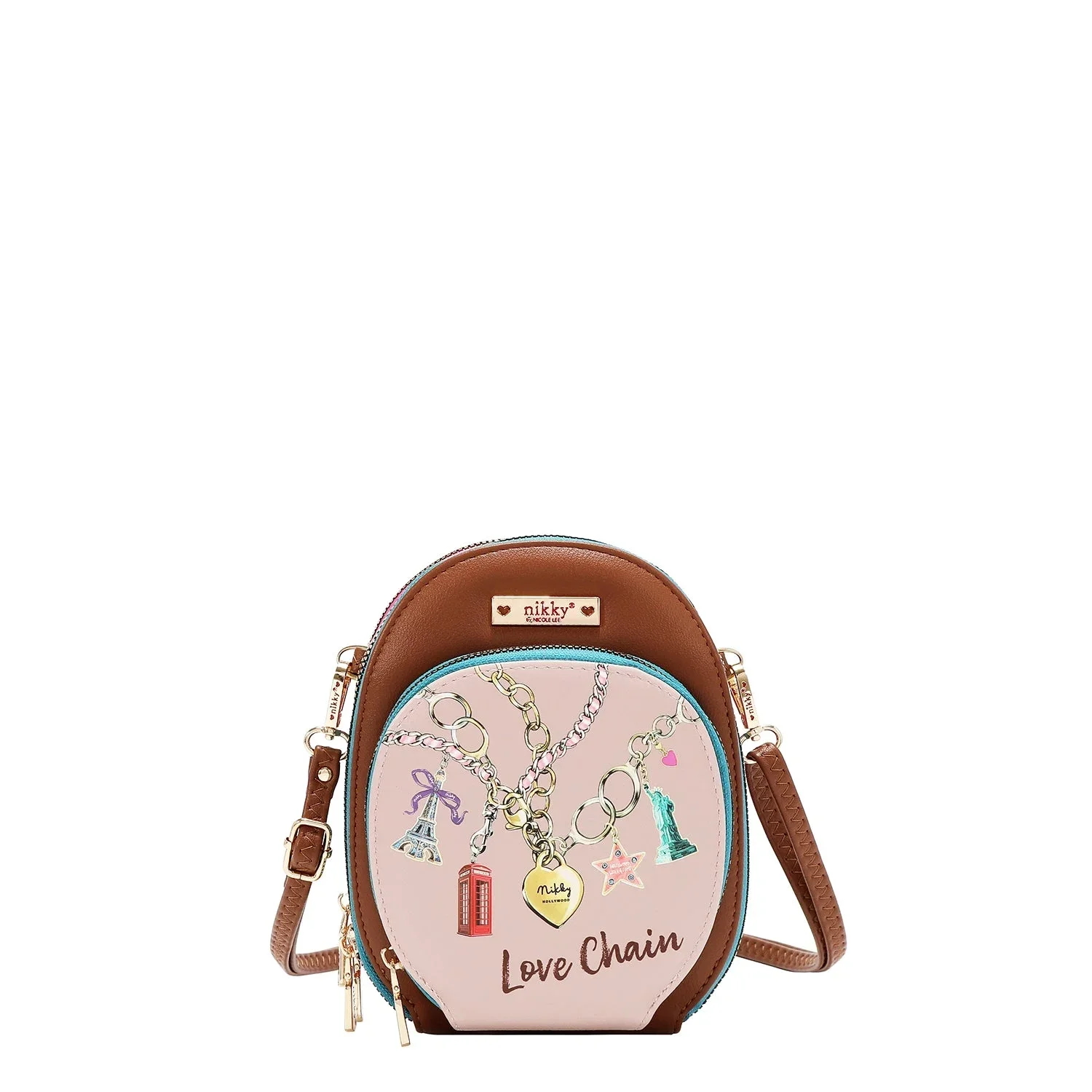 CARTERA NIKKY CROSSBODY NK24001 LOVE CHAIN