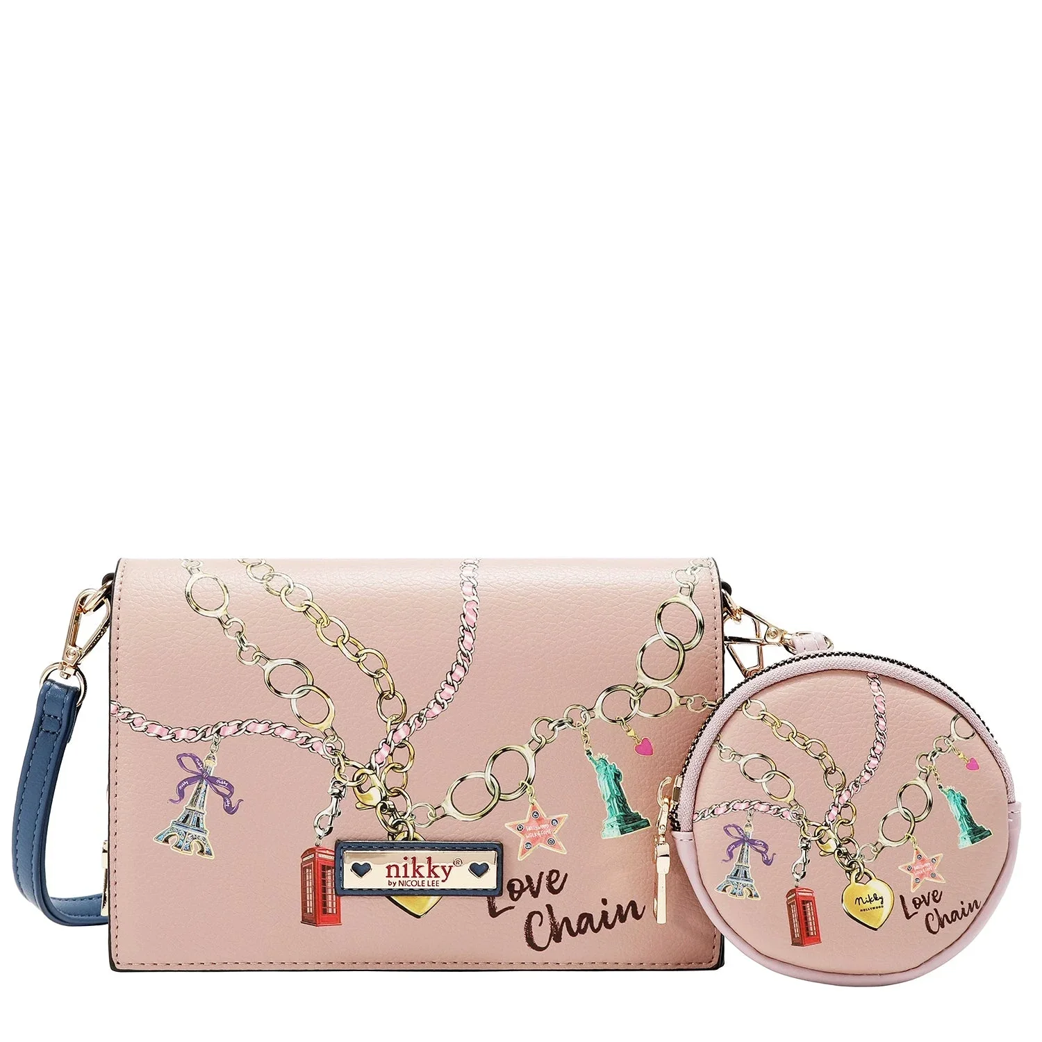 CARTERA NIKKY CROSSBODY NK25057 LOVE CHAIN