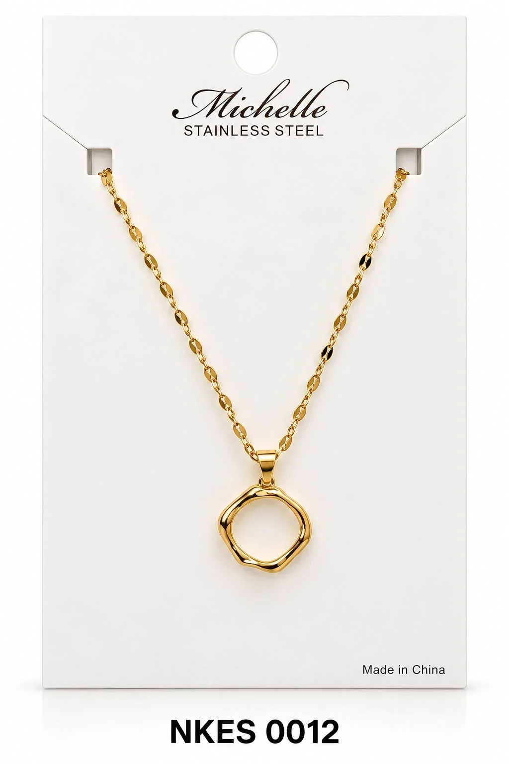 NECKLACE STAINLESS STEEL GOLD NKES0012