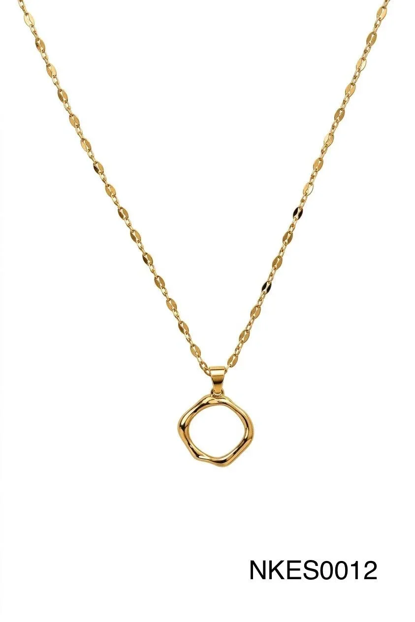 NECKLACE STAINLESS STEEL GOLD NKES0012