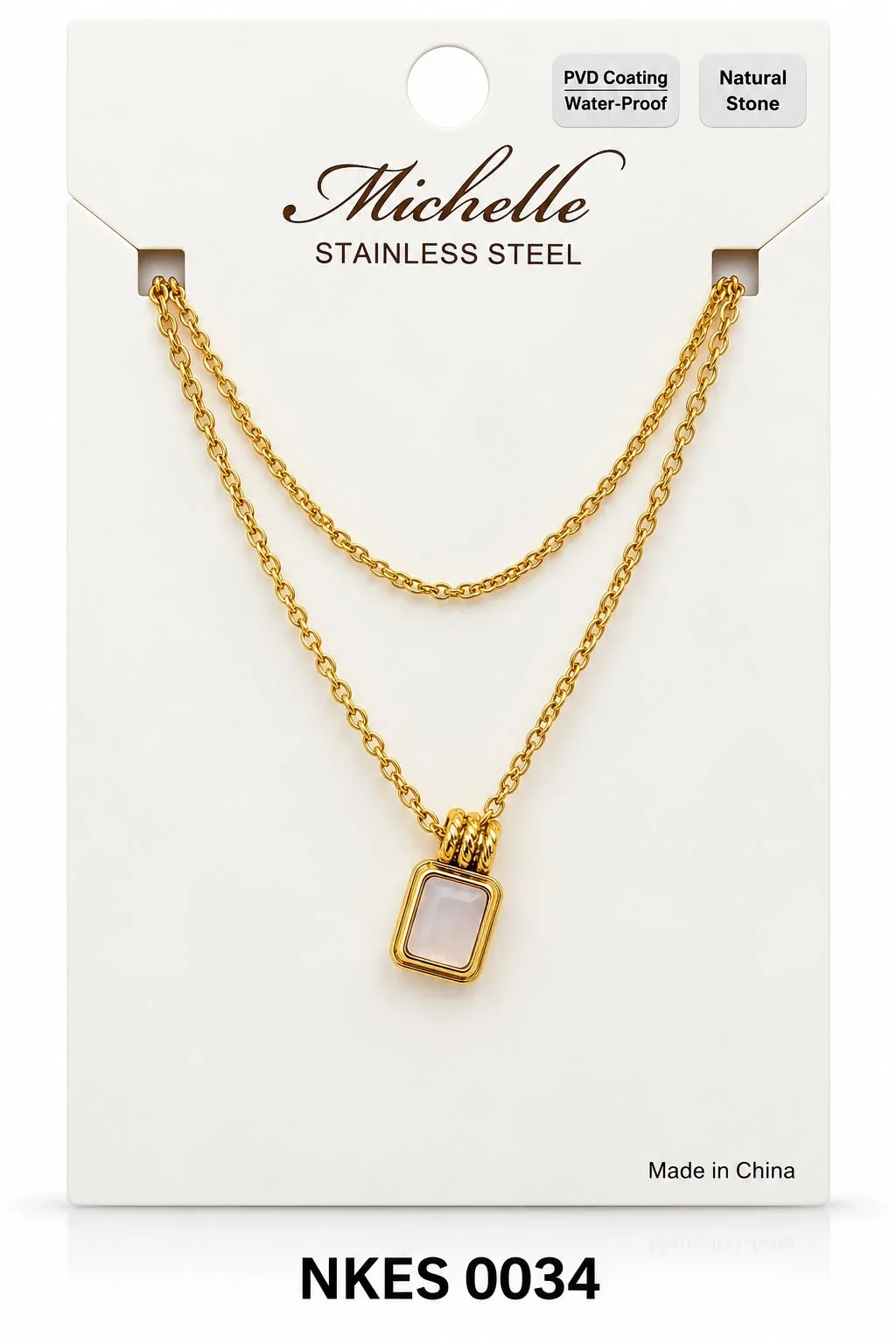 NECKLACE STAINLESS STEEL NKES0034