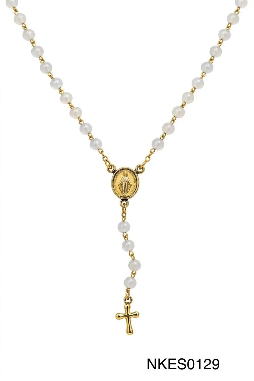 NECKLACE STAINLESS STEEL GOLD NKES0129
