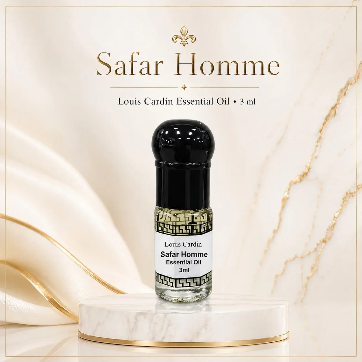 Louis Cardin Safar Homme Essential Oil Roll-on 3ml