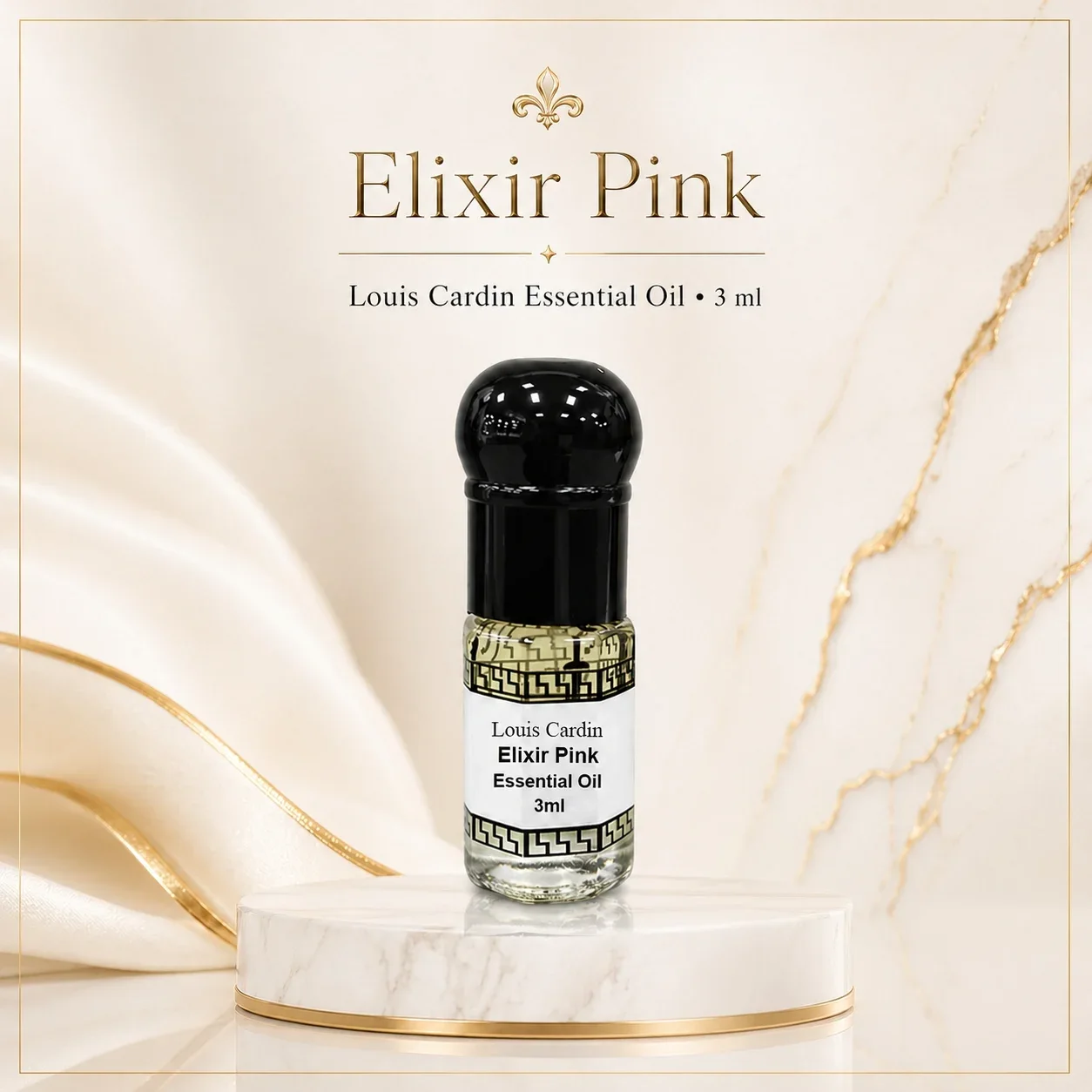 Louis Cardin Elixir Pink Femme Essential Oil Roll-on 3ml