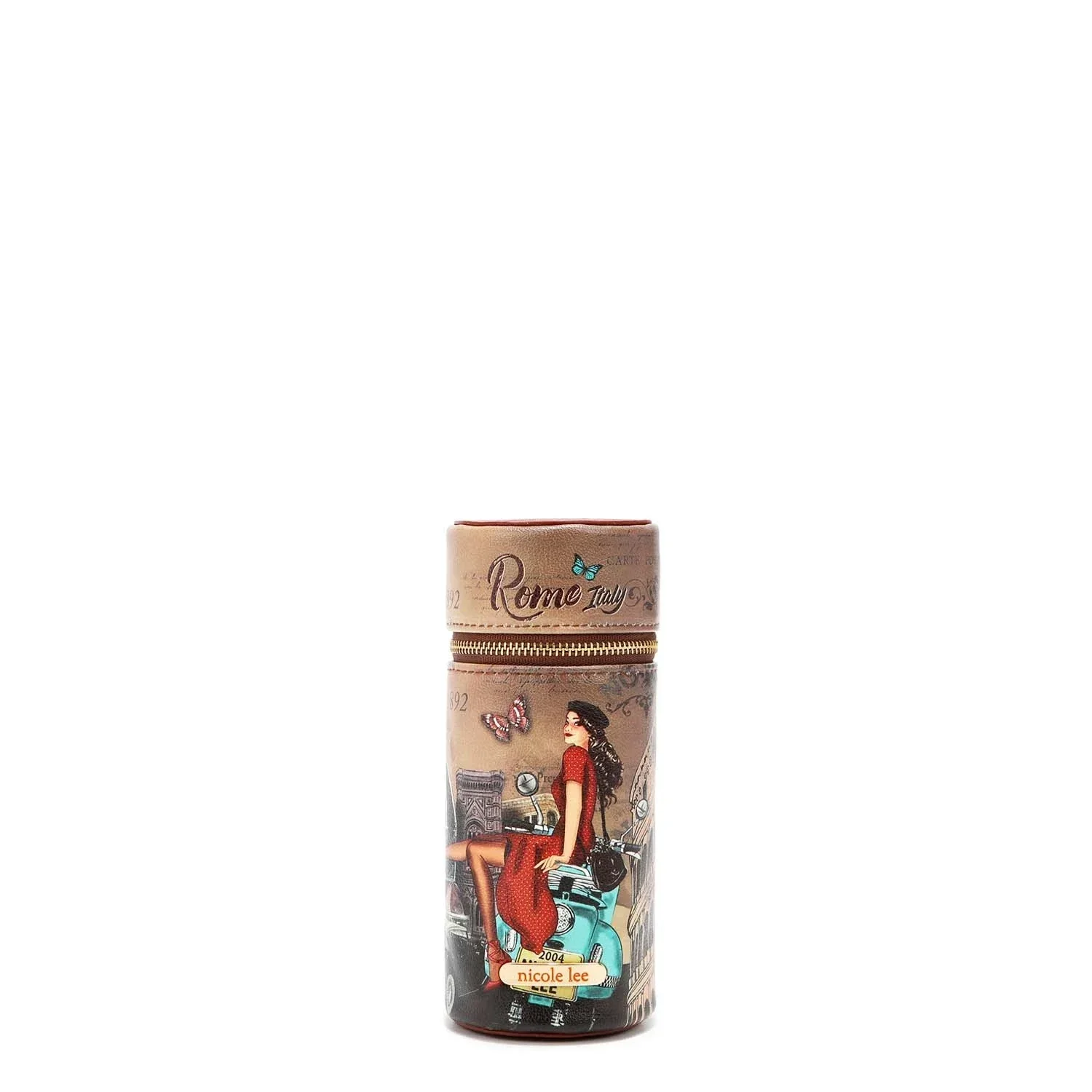 NICOLE LEE MAKEUP BRUSH CASE 7303 MEMORY OF ROME